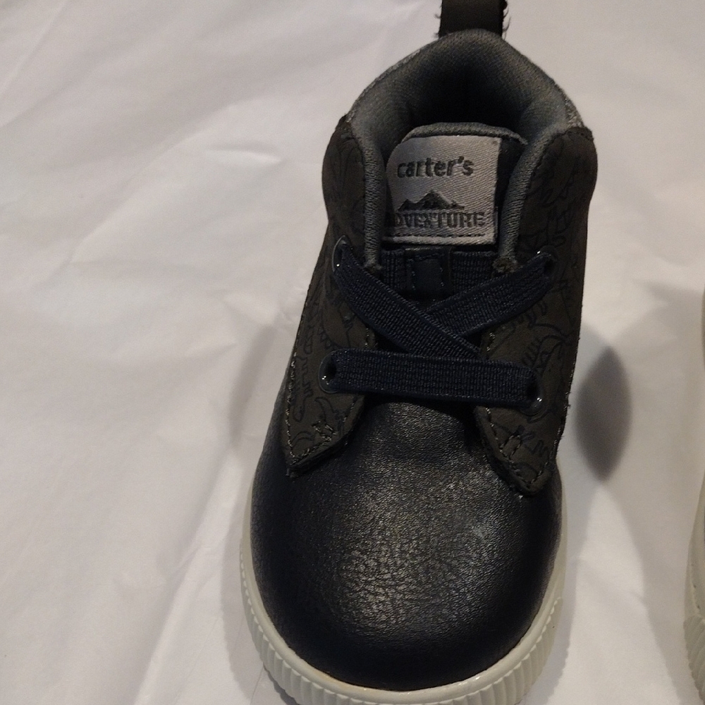 Carter's Charming And Adorable Black and Gray Kids High Top Sneakers - Picture 3 of 4